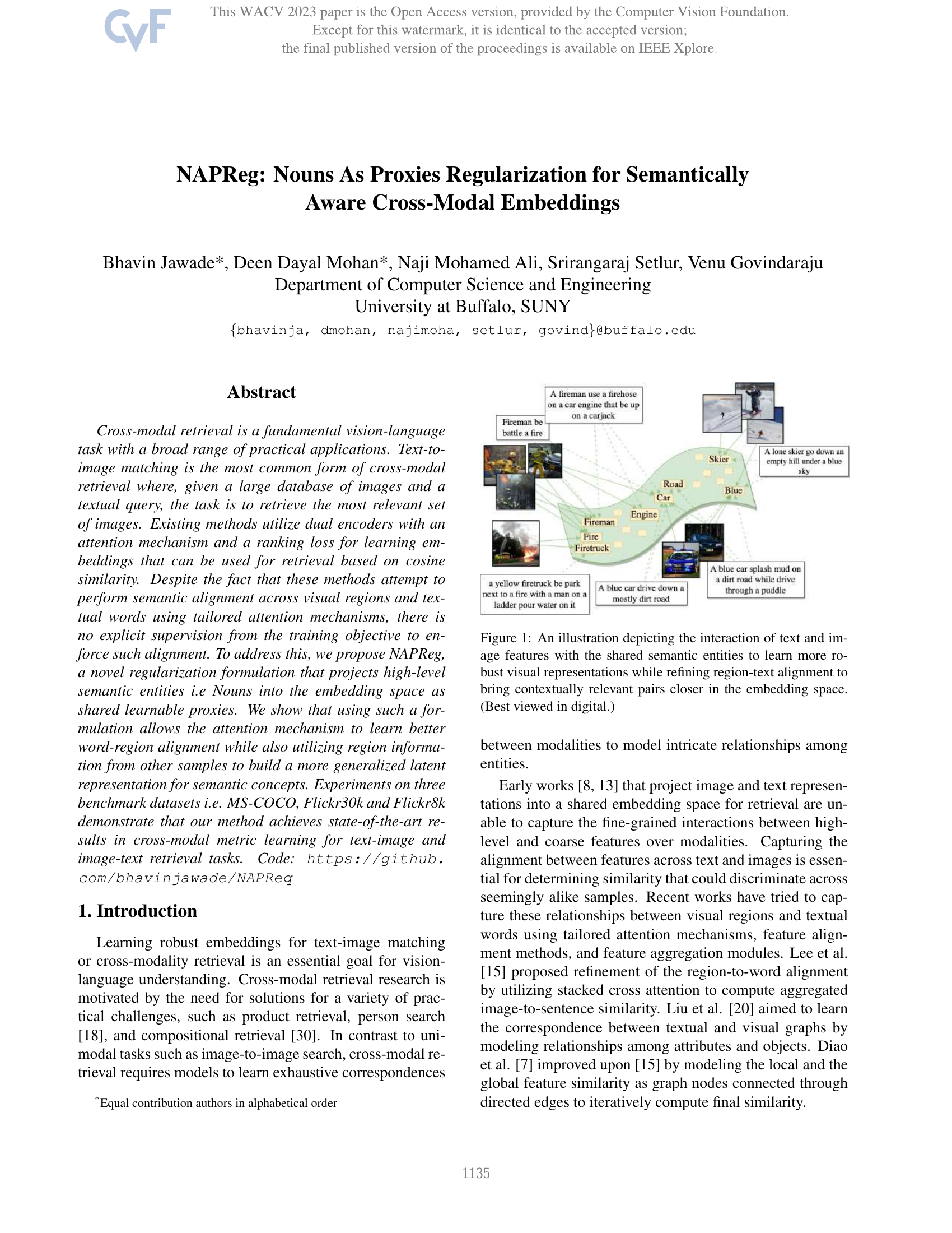 NAPReg: Nomen als Proxy-Regularisierung für semantisch bewusste cross-modale Embeddings