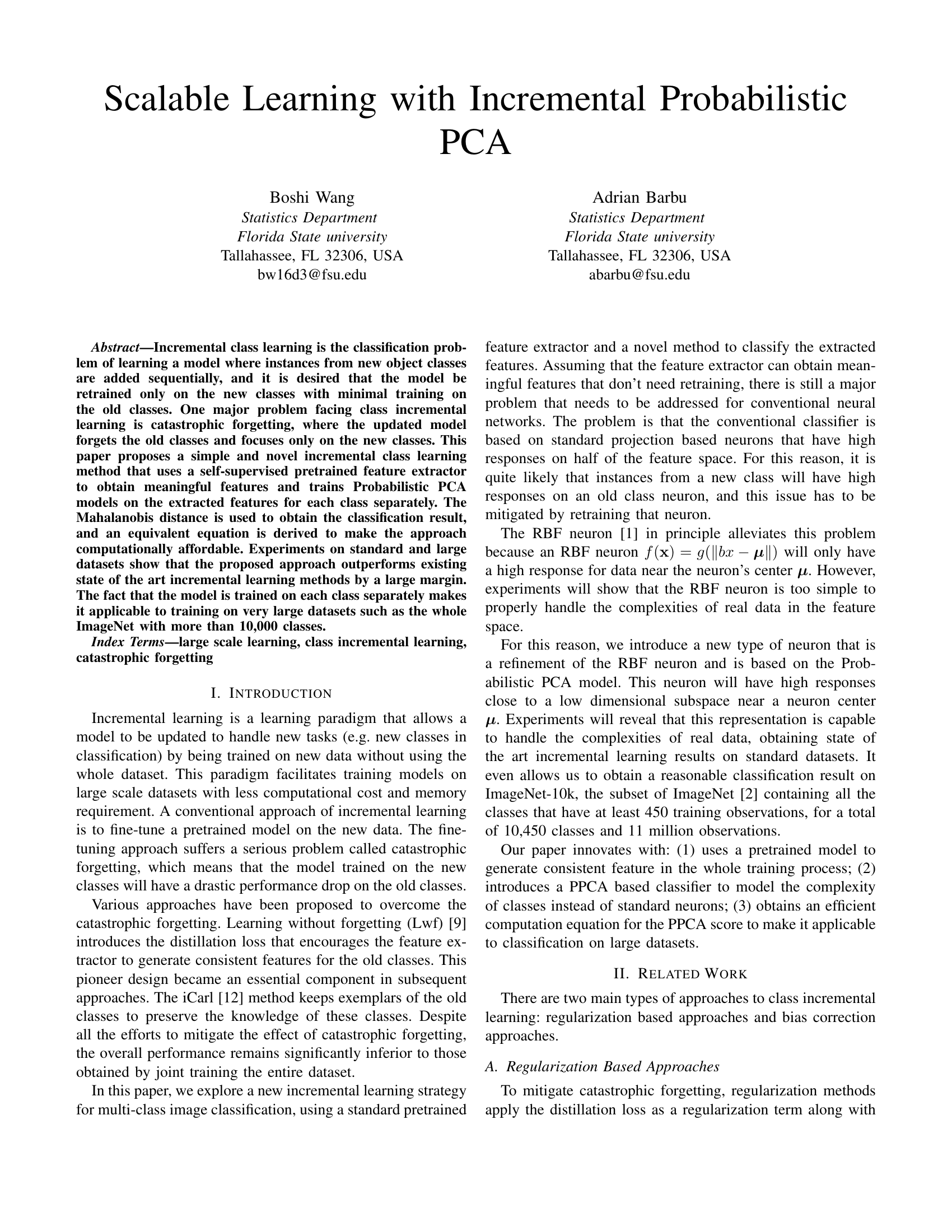 Apprentissage évolutif avec PCA probabiliste incrémental