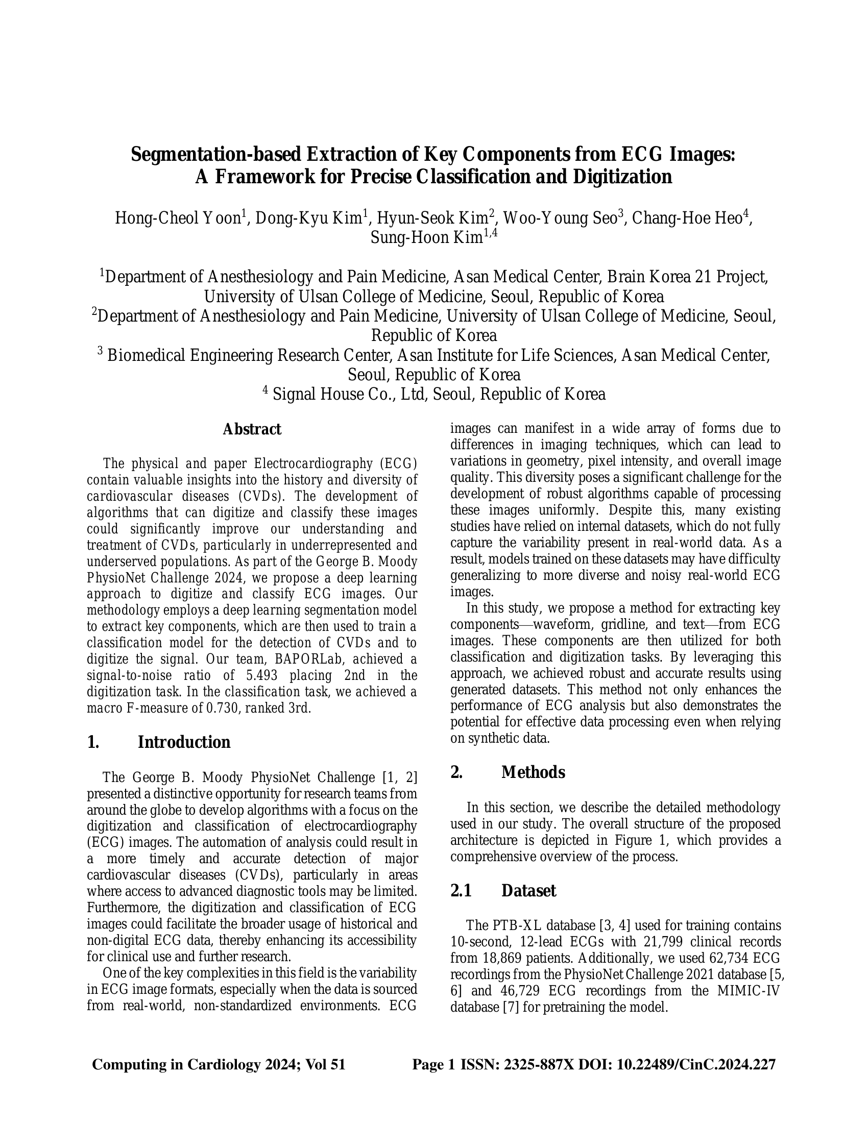 基于分割的ECG图像关键组件提取：一种精确分类与数字化的框架