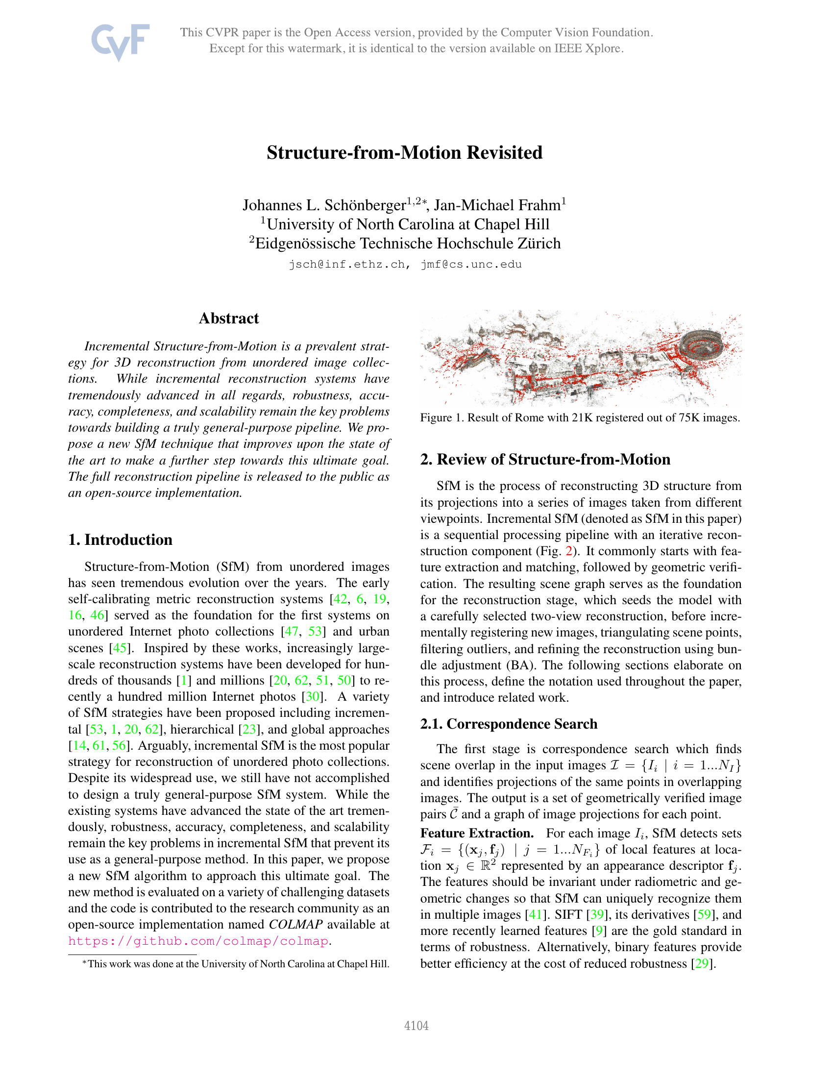 Structure-From-Motion Revisited