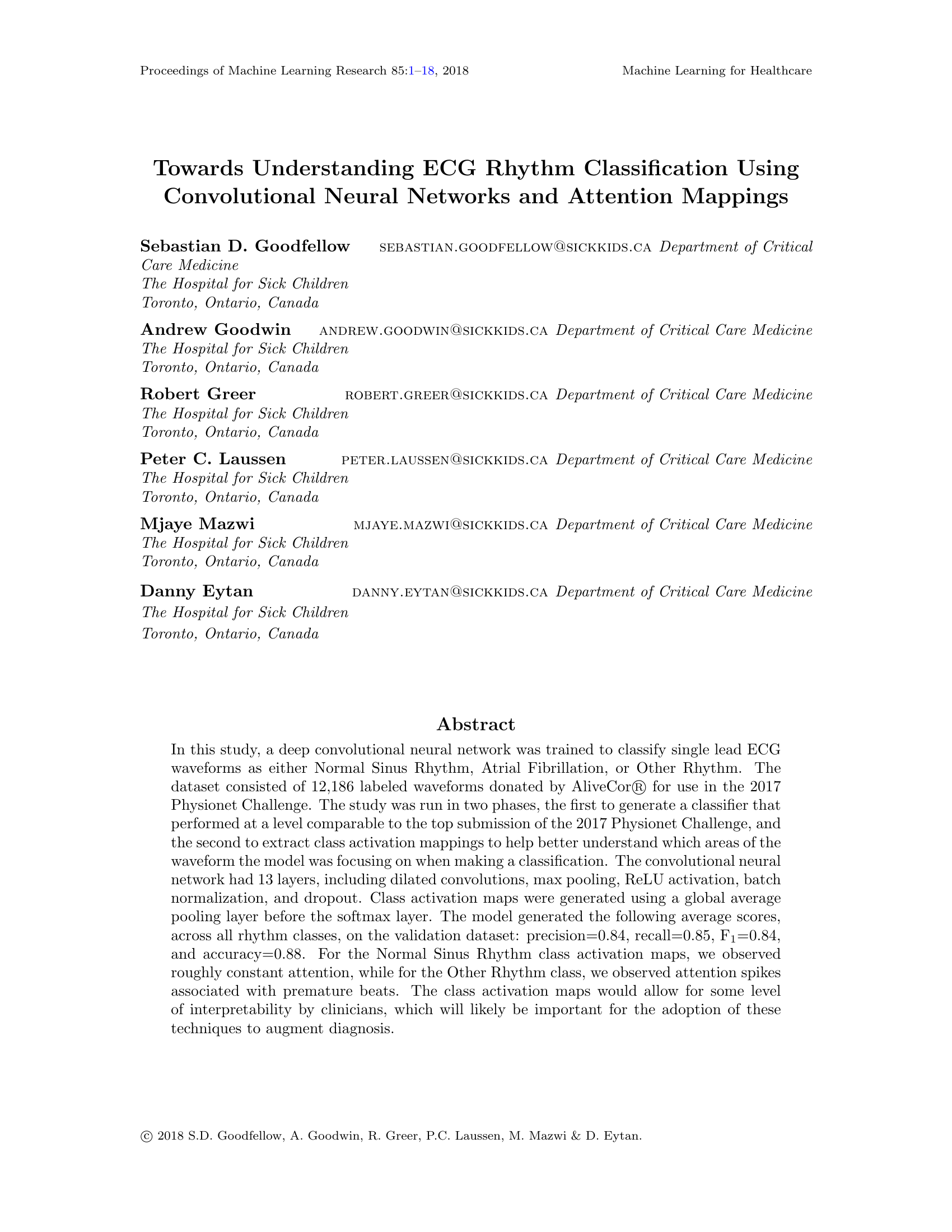 Towards understanding ECG rhythm classification using convolutional neural networks and attention mappings
