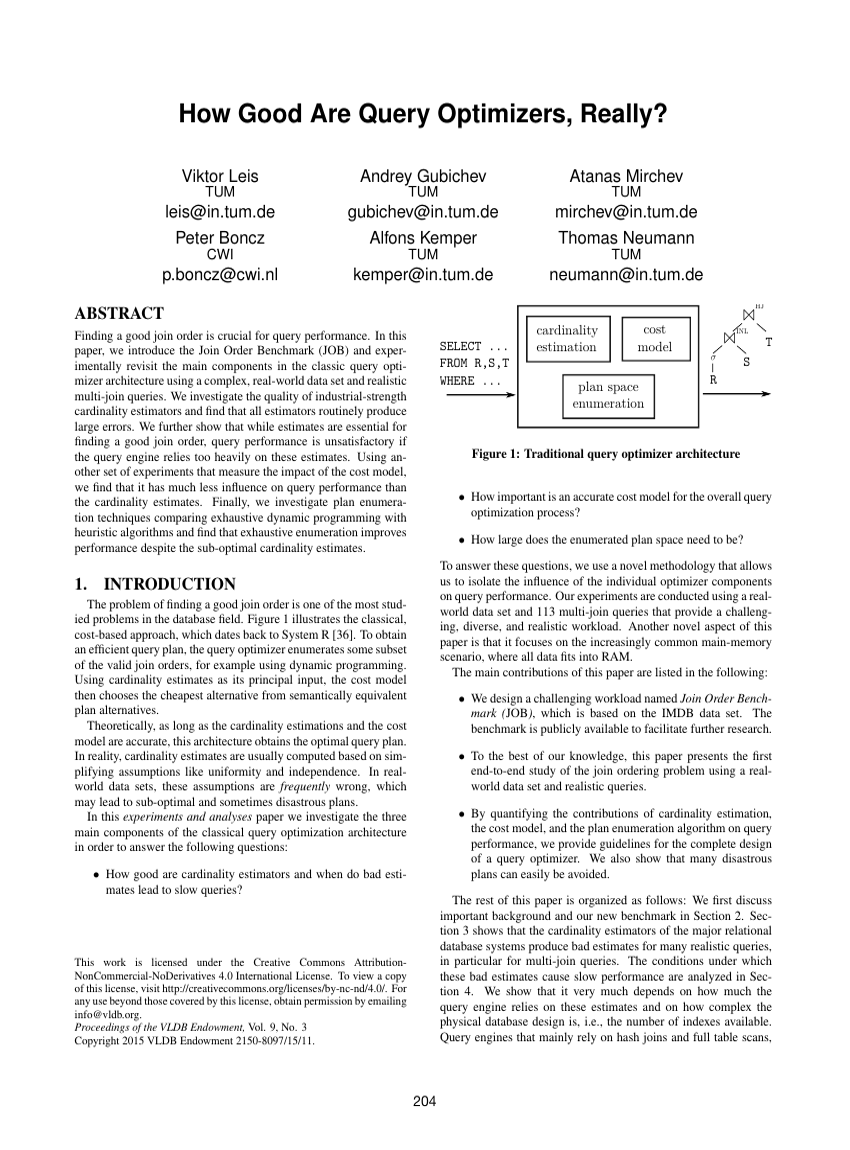 How Good Are Query Optimizers, Really?